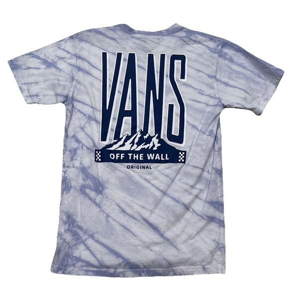 Vans Other - Vans Off The Wall Mens Small Peaked Tie Dye Tee Screen Print Graphic Classic Fit